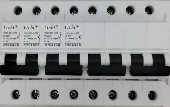 100ka interruptor com proteção do impulso, interruptor do SPD da largura de 144mm