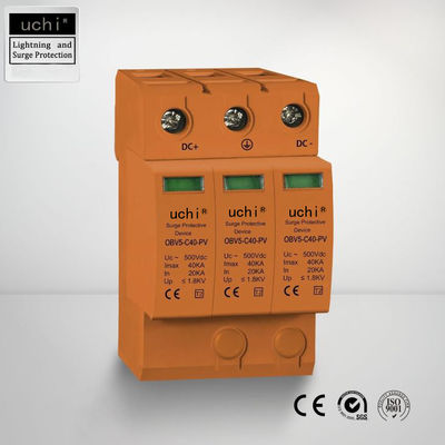 Dispositivos de proteção resistentes do impulso do Uc 530VDC para o picovolt solar 40KA